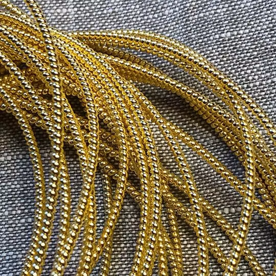 Pearl purl No3 guldplätterad