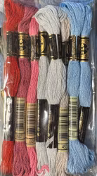 Mouliégarn 8 dockor mix