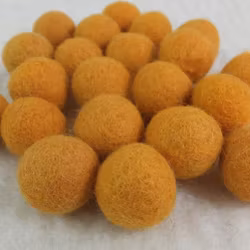 Filtboll 30mm bärnsten