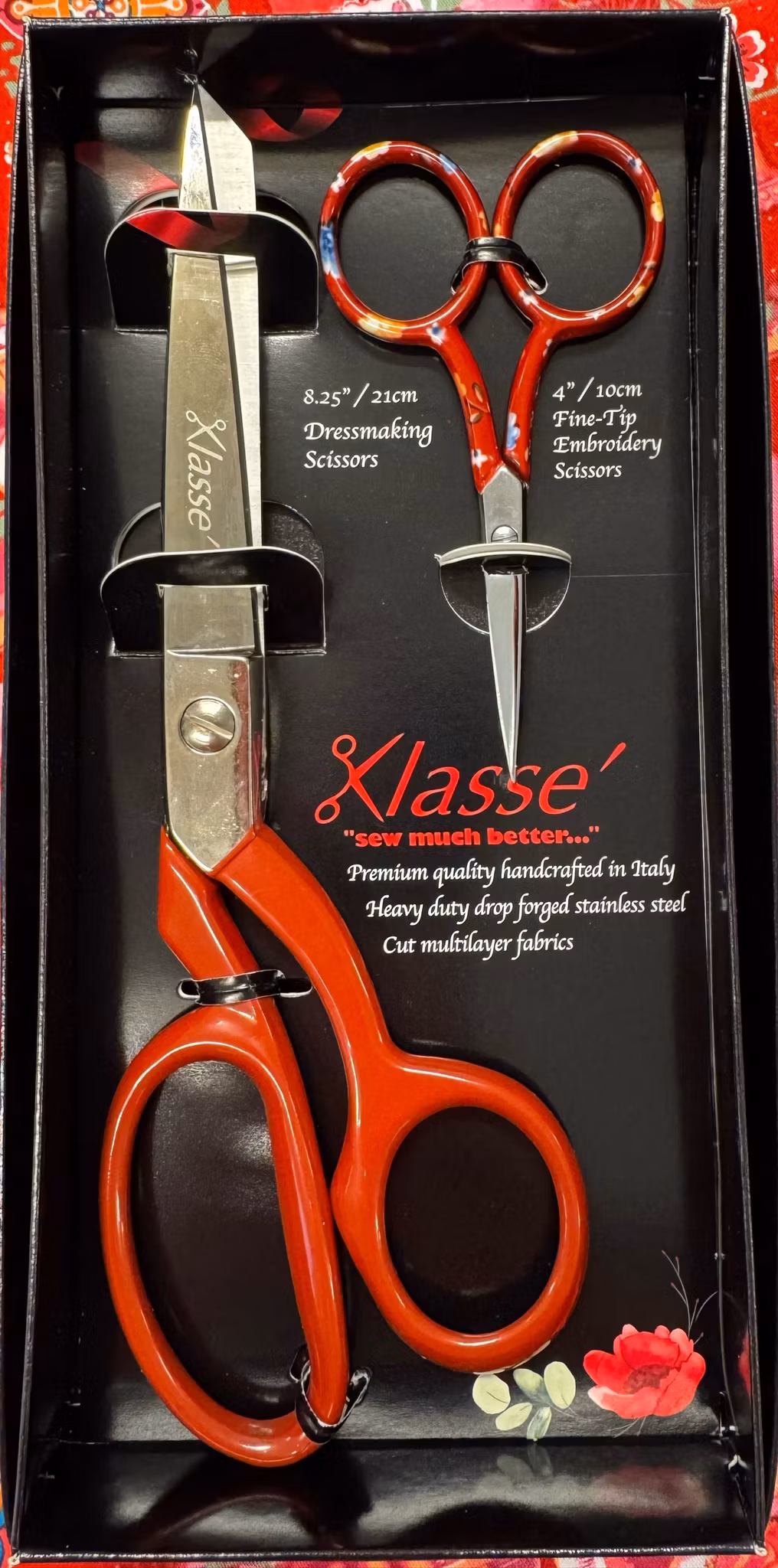 Saxset 21cm och 10cm röda