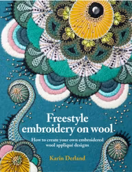 Freestyle embroidery on wool