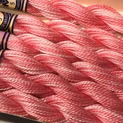 Pärlgarn nr 5 Color variations rosa 4180