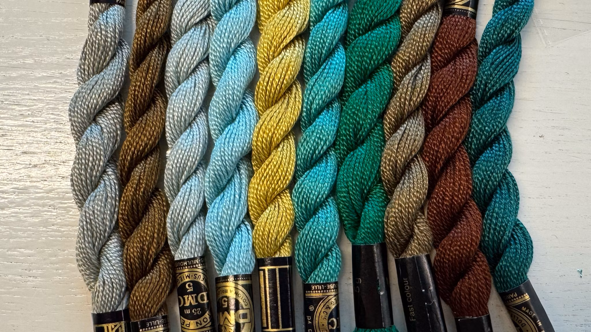 Pärlgarn 5 mixade färger 1