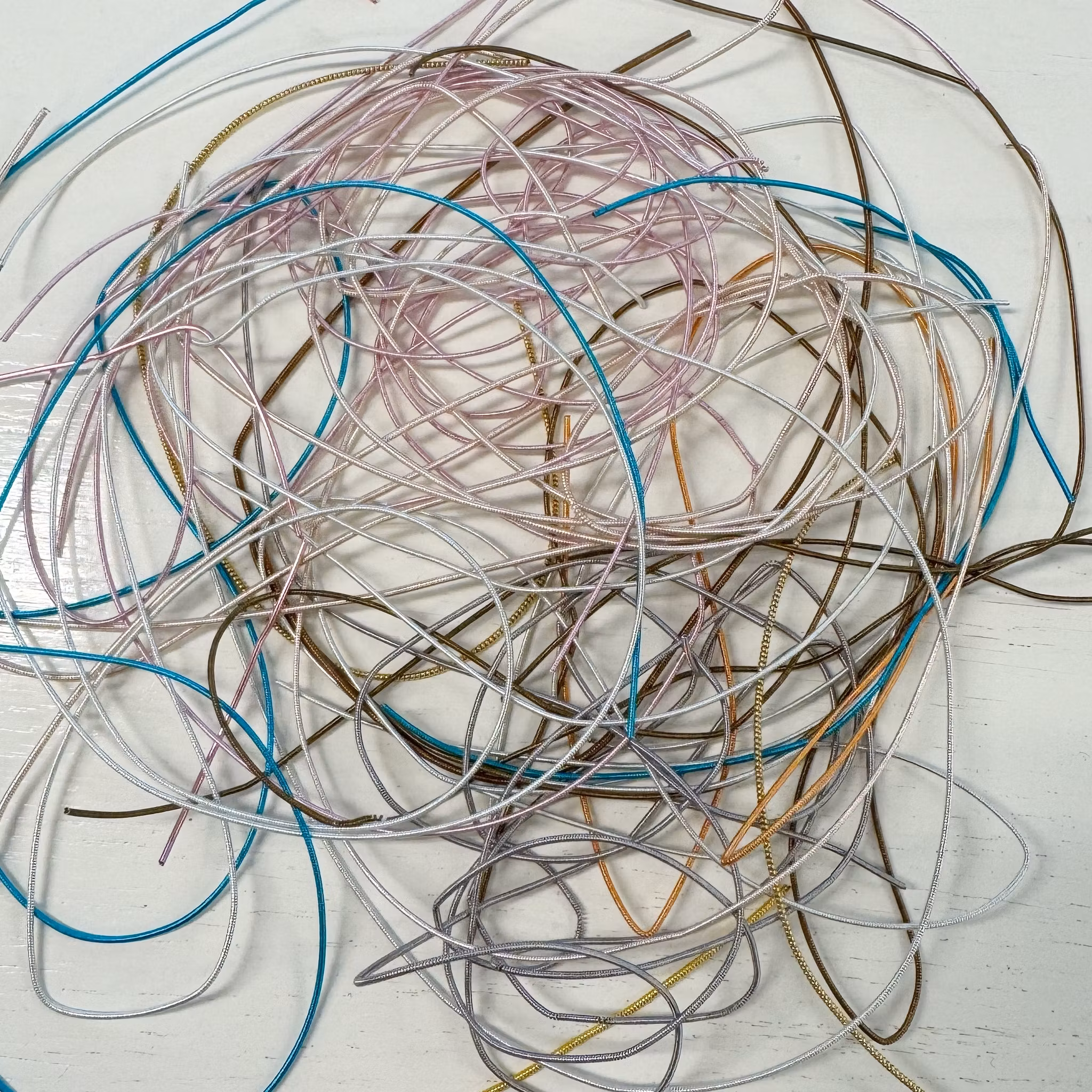 Gimp 1 mm blandade färger och längder