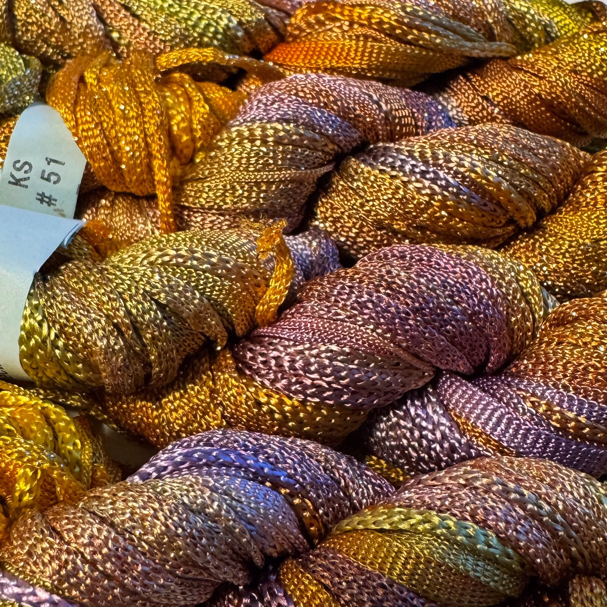 Knitted Selection gul-rosa-grön