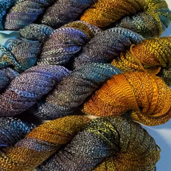 Knitted Selection gul-grön-lila