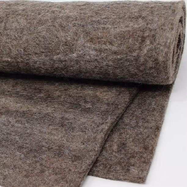 Ullfilt 25x25cm naturligt brun