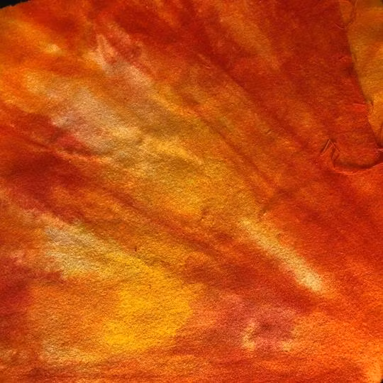 Sidentyg noil orange