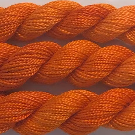 Pärlgarn nr 8 melerat orange