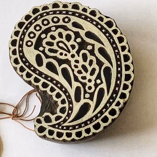 Blockstämpel Paisley 1