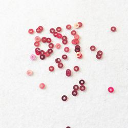 Paljett rund 3mm röd