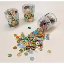 Paljett 6mm disc pastell mix