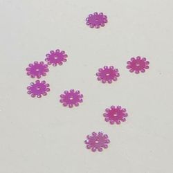 Paljett hjul 8mm cerise
