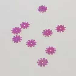 Paljett hjul 8mm cerise