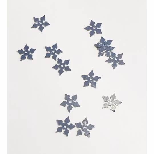 Paljett julstjärna silver