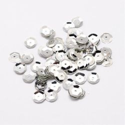 Paljett 6mm silver