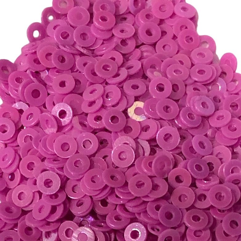 Paljett rund 2mm opak cerise
