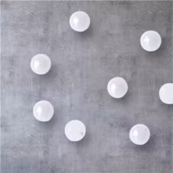 Pärla 5 mm rund vit 10-p