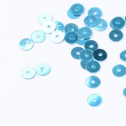 Paljett rund 6mm turkos