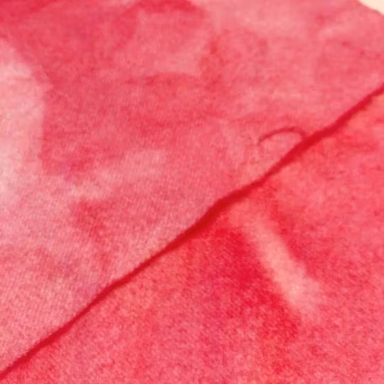 Vadmal cerise 37x20cm handfärgad