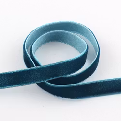 Sammetsband teal 10mm