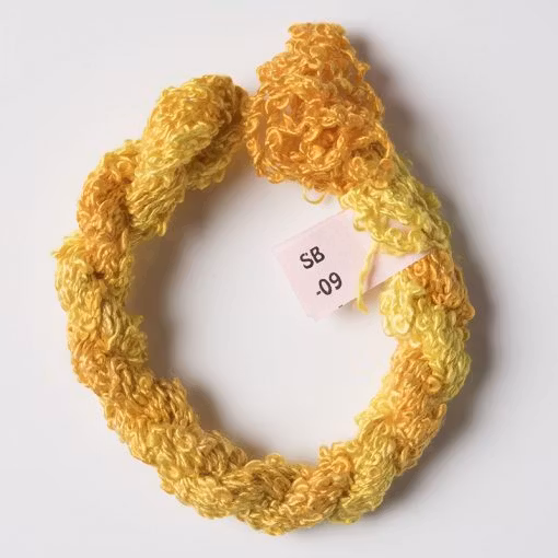 Broderigarn Silke Boucle gul