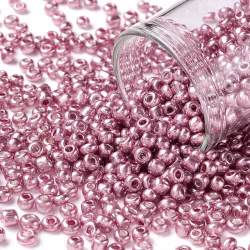 Seedbead 3mm rosa metallic