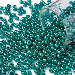 Seedbead 3mm grön metallic