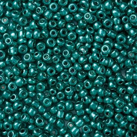 Seedbead 3mm grön metallic