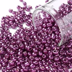 Seedbead 3mm fuchsia metallic