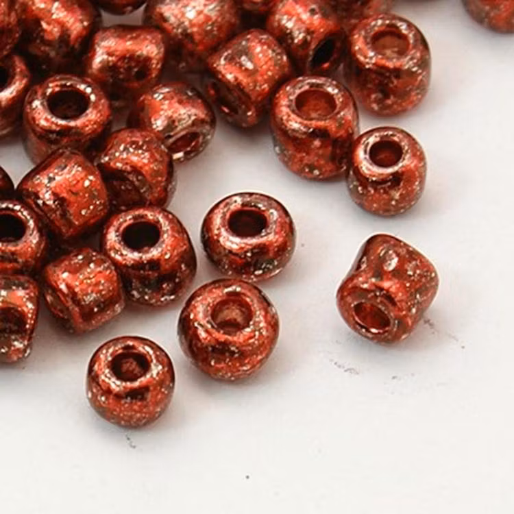 Seedbead 4 mm brons metallic