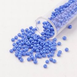 Seedbead 2mm opak ljusblå