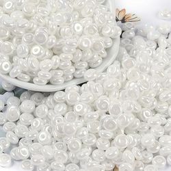 Pärla donut 6mm vit