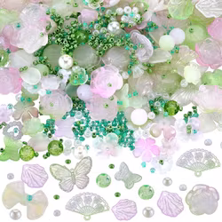 Materialkit pärlor glas & akryl