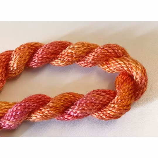Broderigarn Silke Perle 5 orange