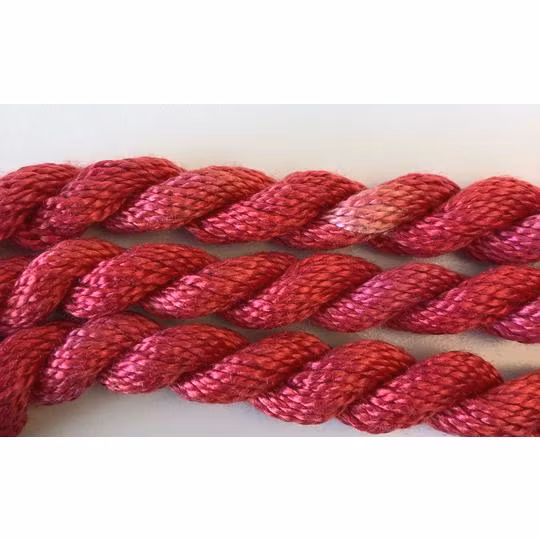 Broderigarn Silke Perle 5 röd