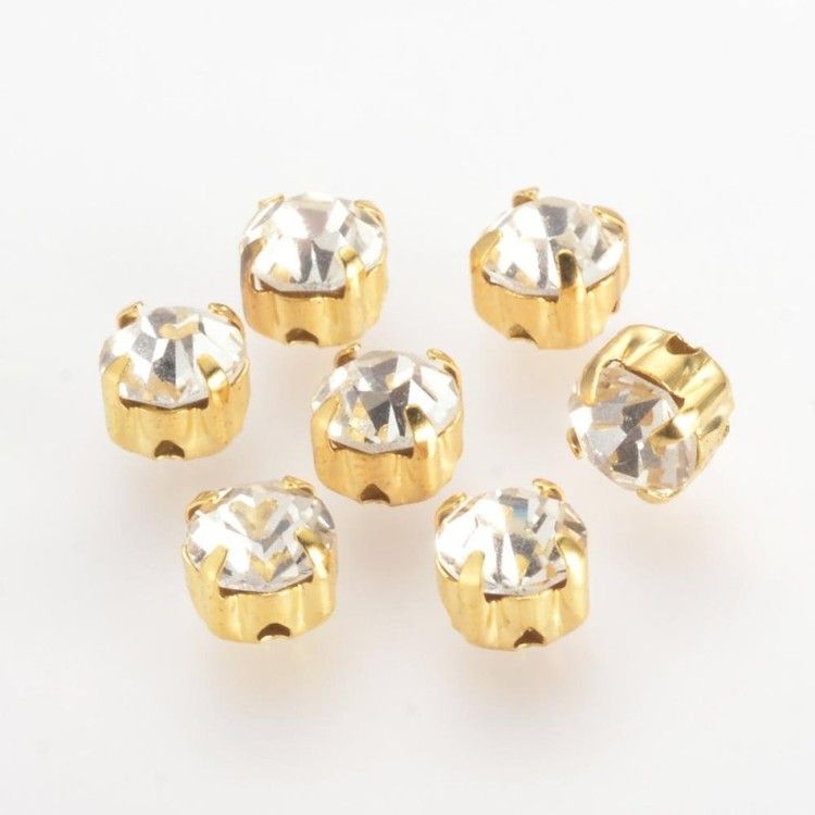 Strasspärla guld 20-p