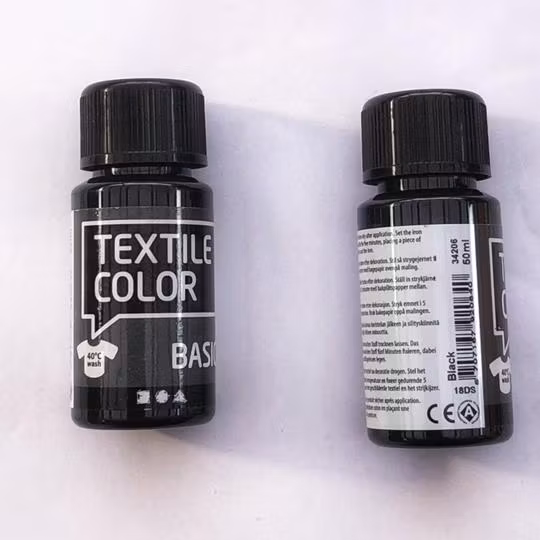 Textilfärg Textile color svart