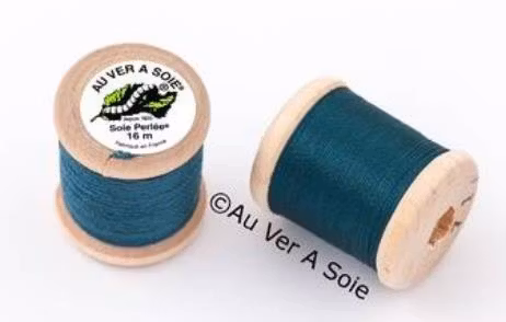 Pärlgarn silke teal 710