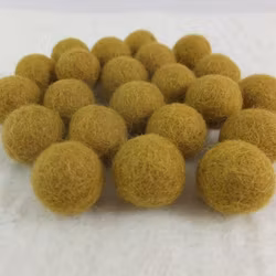 Filtboll 30mm senapsgul