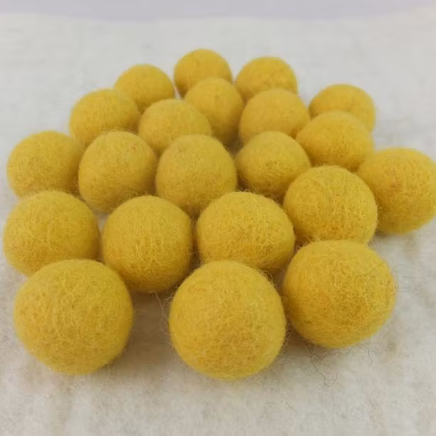 Filtboll 30mm gul