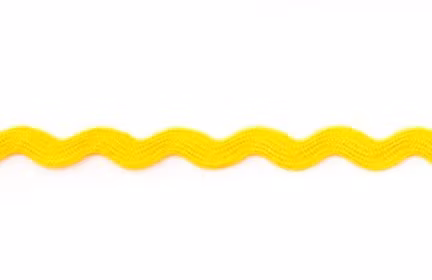 Zick-zackband 8mm gult
