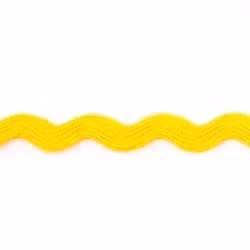 Zick-zackband 8mm gult