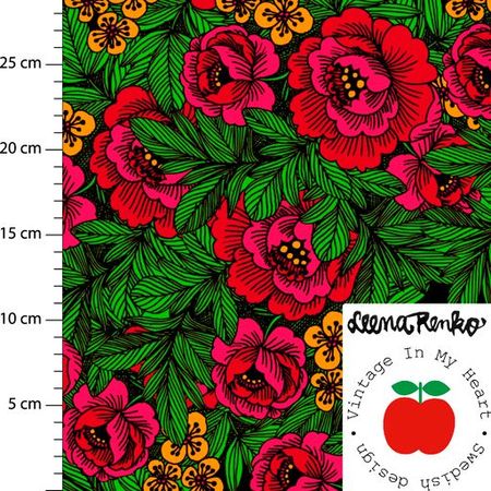 Jersey midsommarros svartröd