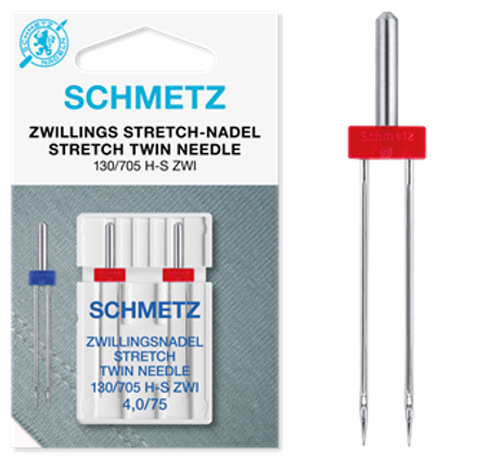 SCHMETZ Tvillingnål stretch 130/705 4,0/75