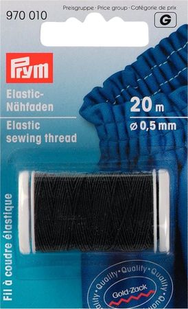 Pryms elastiska sytråd  svart