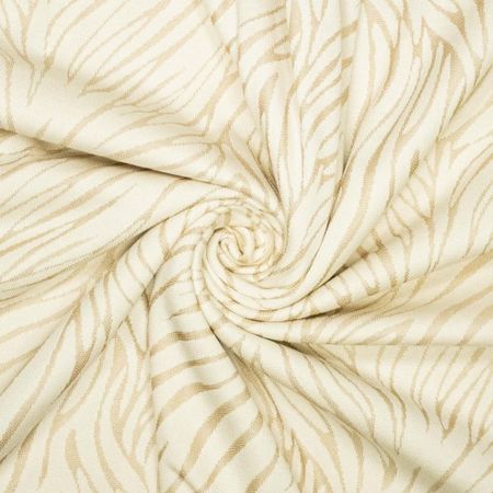 Jaquardstickad bomull zebra