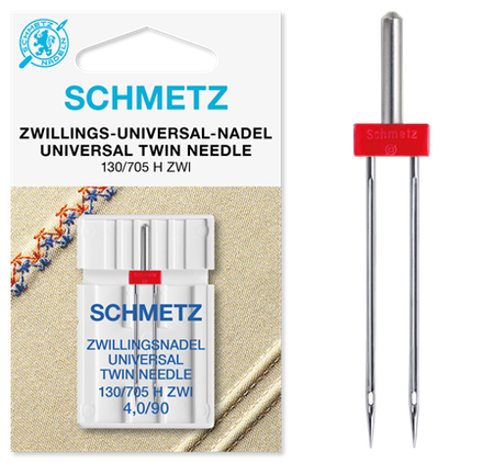 SCHMETZ Tvillingnål universal 130/705 H ZWI 4,0/90