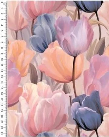 French Terry tulpan rosa