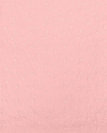 Broderad bomull med langettkant 11 rosa